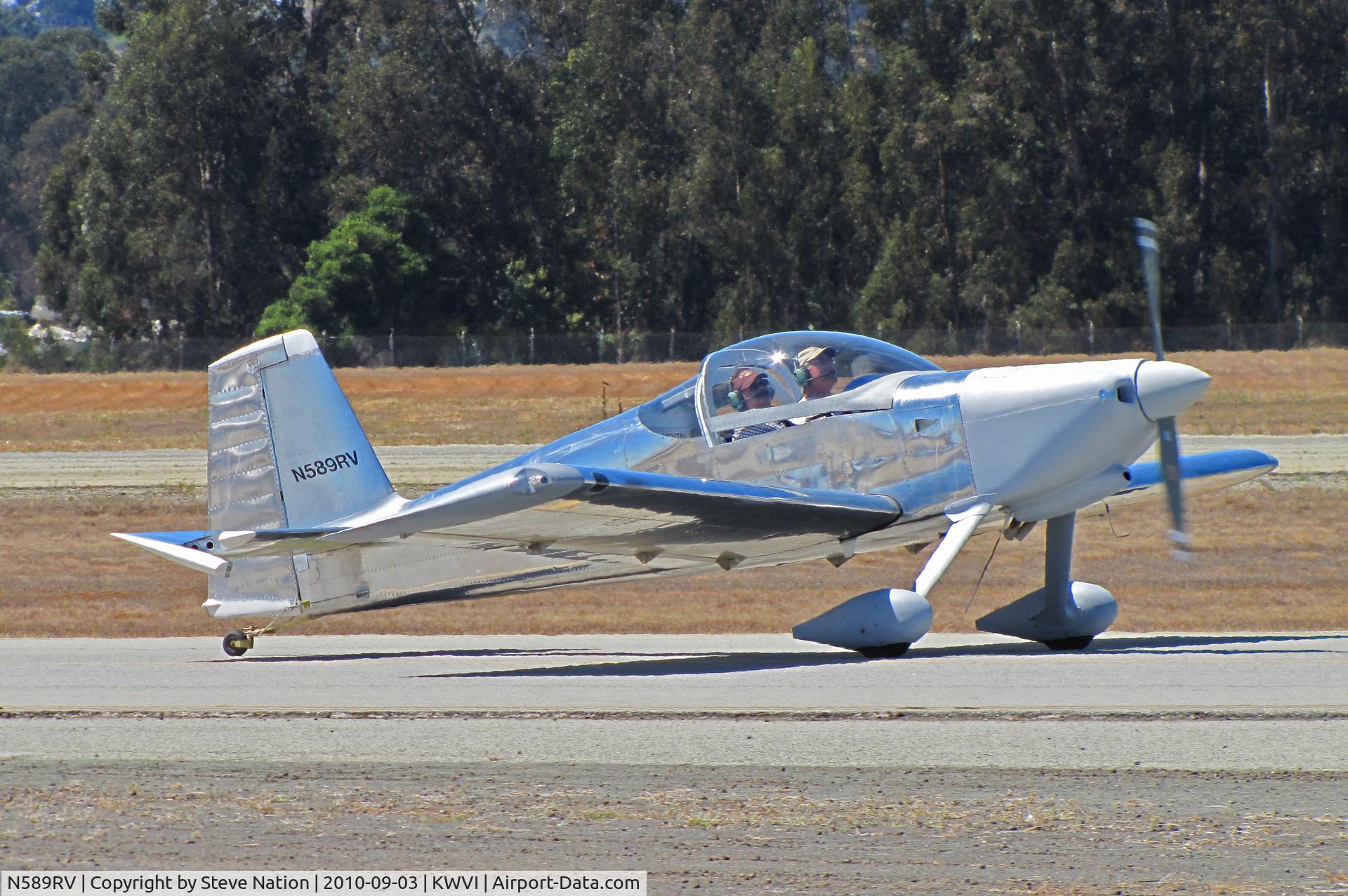 N589RV, Vans RV-9 C/N 90264, San Joaquin Valley-based 2009 Mussen VANS RV-9 taxiing at 2010 Watsonville Fly-In