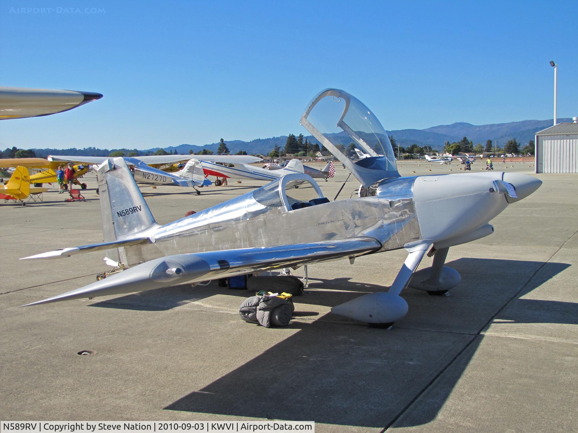 N589RV, Vans RV-9 C/N 90264, San Joaquin Valley-based 2009 Mussen VANS RV-9 in static park at 2010 Watsonville Fly-In