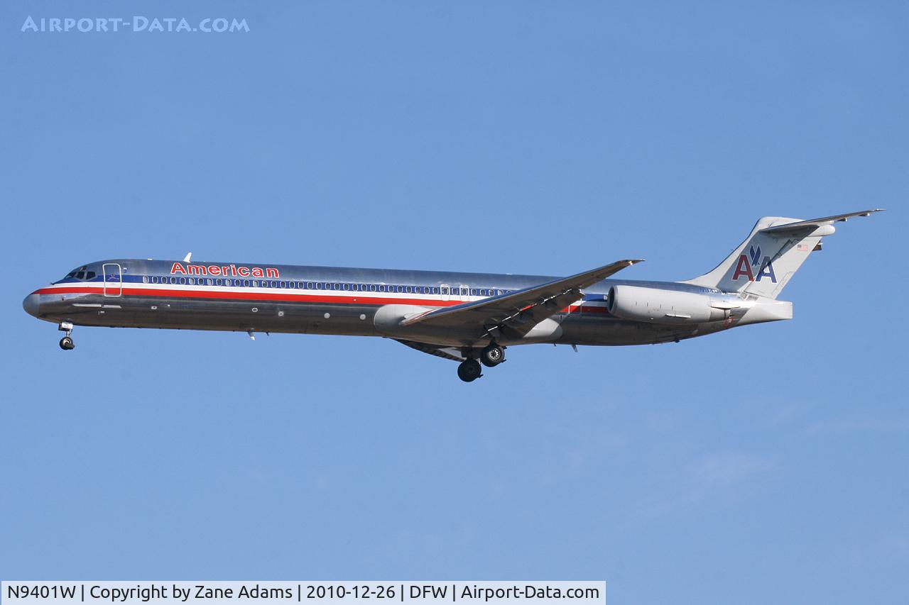 N9401W, 1992 McDonnell Douglas MD-83 (DC-9-83) C/N 53137, American Airlines at DFW Airport
