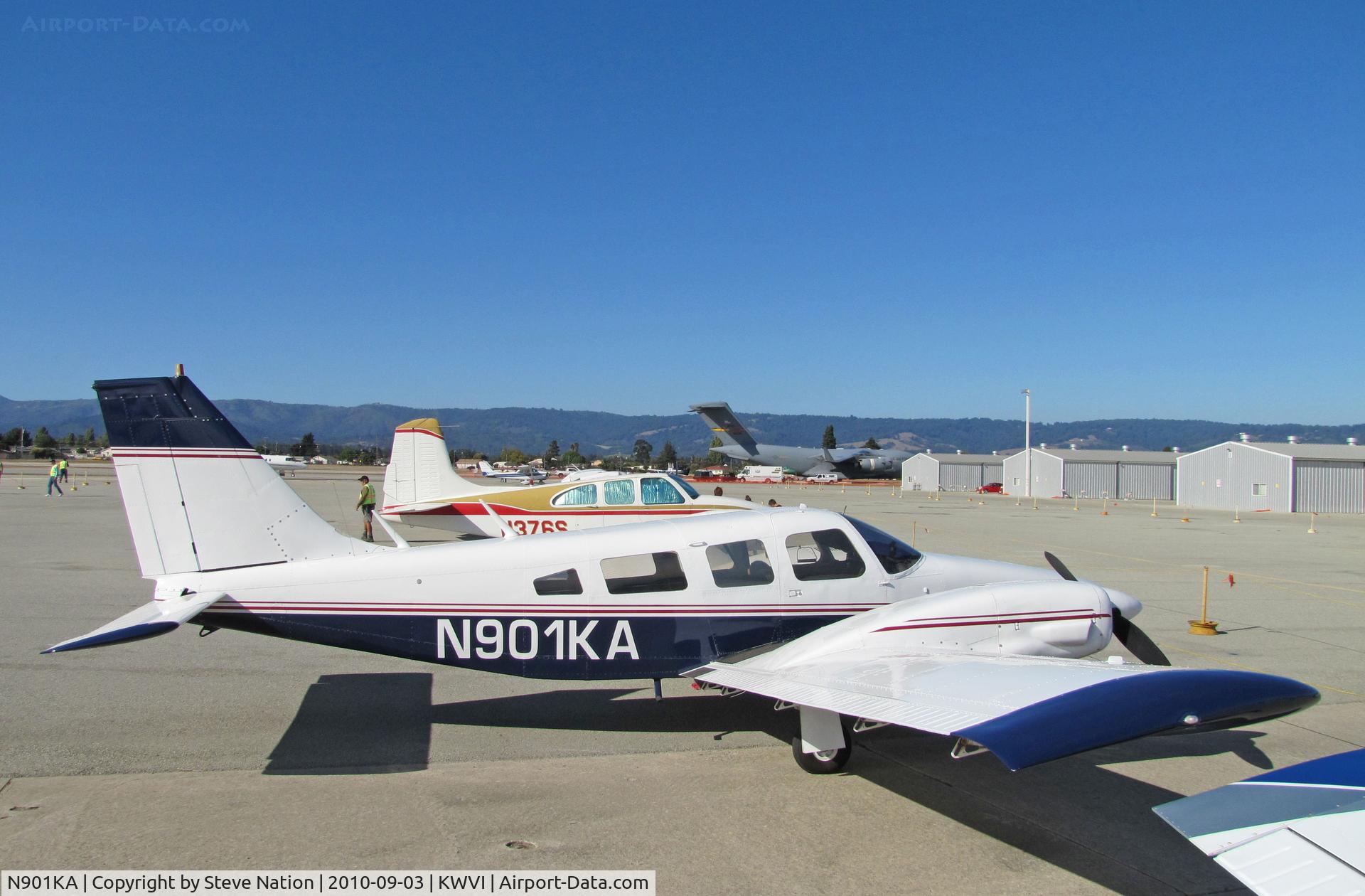 N901KA, 1973 Piper PA-34-200 C/N 34-7450045, 1973 Piper PA-34-200 on static display ramp at 2010 Watsonville Fly-In