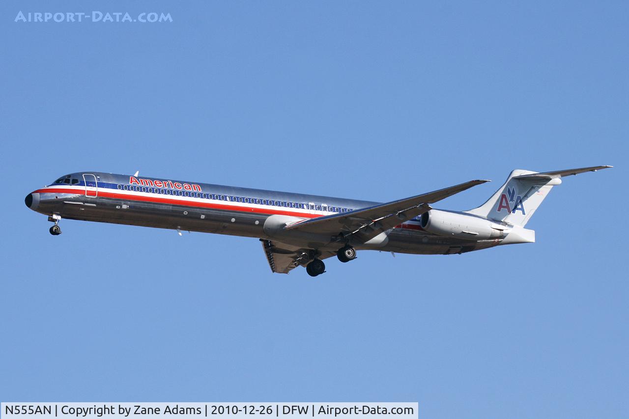 N555AN, 1991 McDonnell Douglas MD-82 (DC-9-82) C/N 53085, American Airlines at DFW Airport