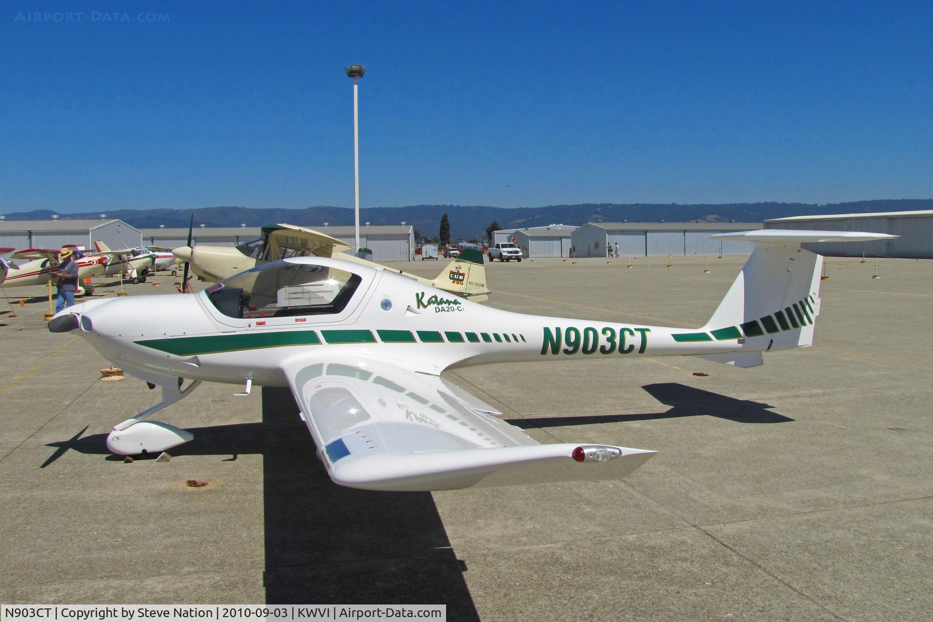 N903CT, 2000 Diamond DA-20C-1 Eclipse C/N C0103, Locally-based 2000 Diamond DA-20-C1 on static display ramp at 2010 Watsonville Fly-In