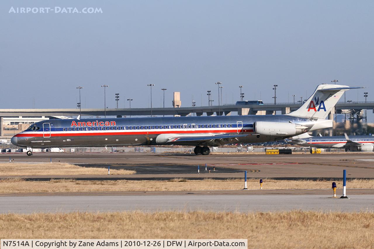 N7514A, 1990 McDonnell Douglas MD-82 (DC-9-82) C/N 49891, American Airlines at DFW Airport