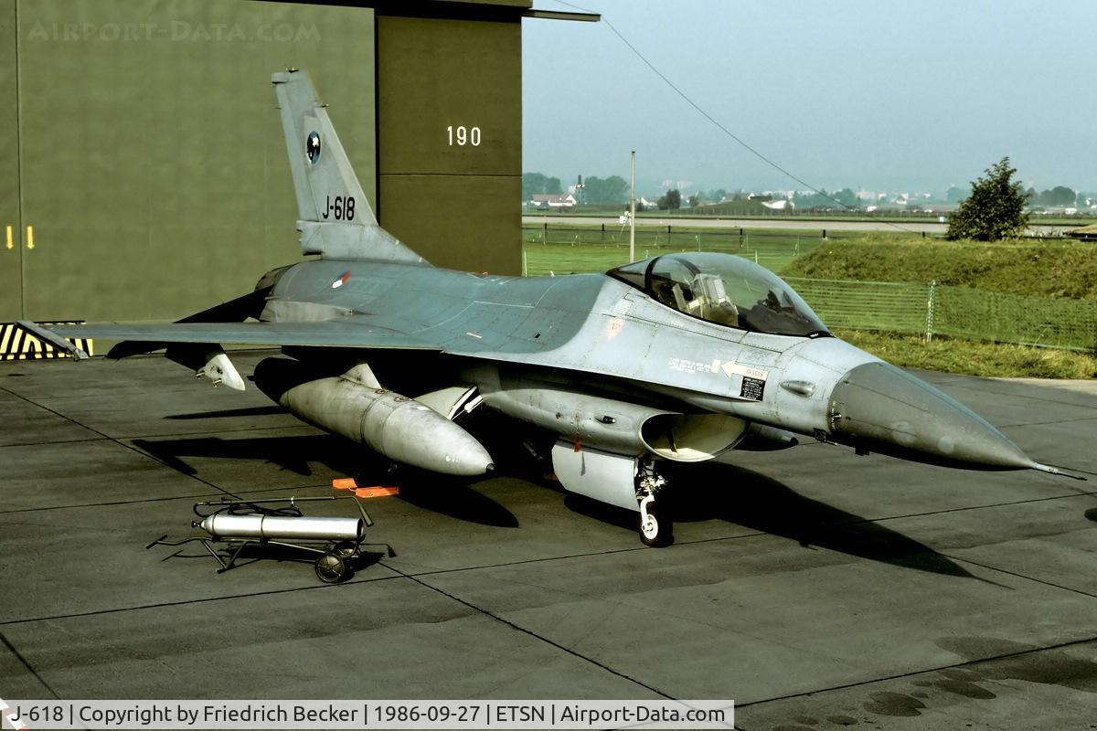 J-618, 1980 Fokker F-16A Fighting Falcon C/N 6D-50, static display