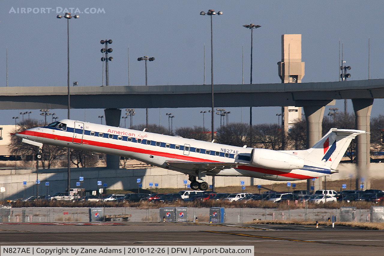 N827AE, 2002 Embraer ERJ-140LR (EMB-135KL) C/N 145602, American Eagle at DFW Airport