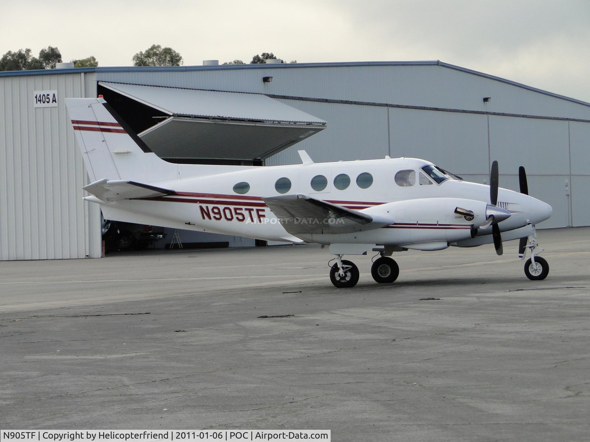 N905TF, 1972 Beech E90 King Air C/N LW-6, Parked by Howard Aviation