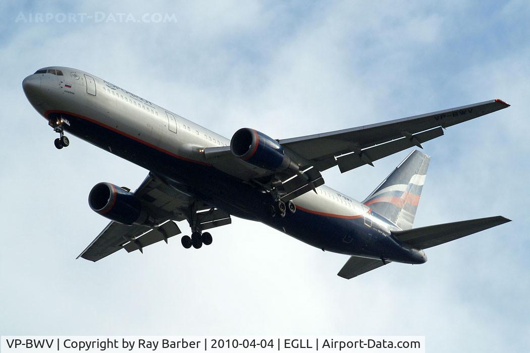 VP-BWV, 1991 Boeing 767-3T7/ER C/N 25117, Boeing 767-3T7ER [25117] (Aeroflot Russian Airlines) Home~G 04/04/2010
