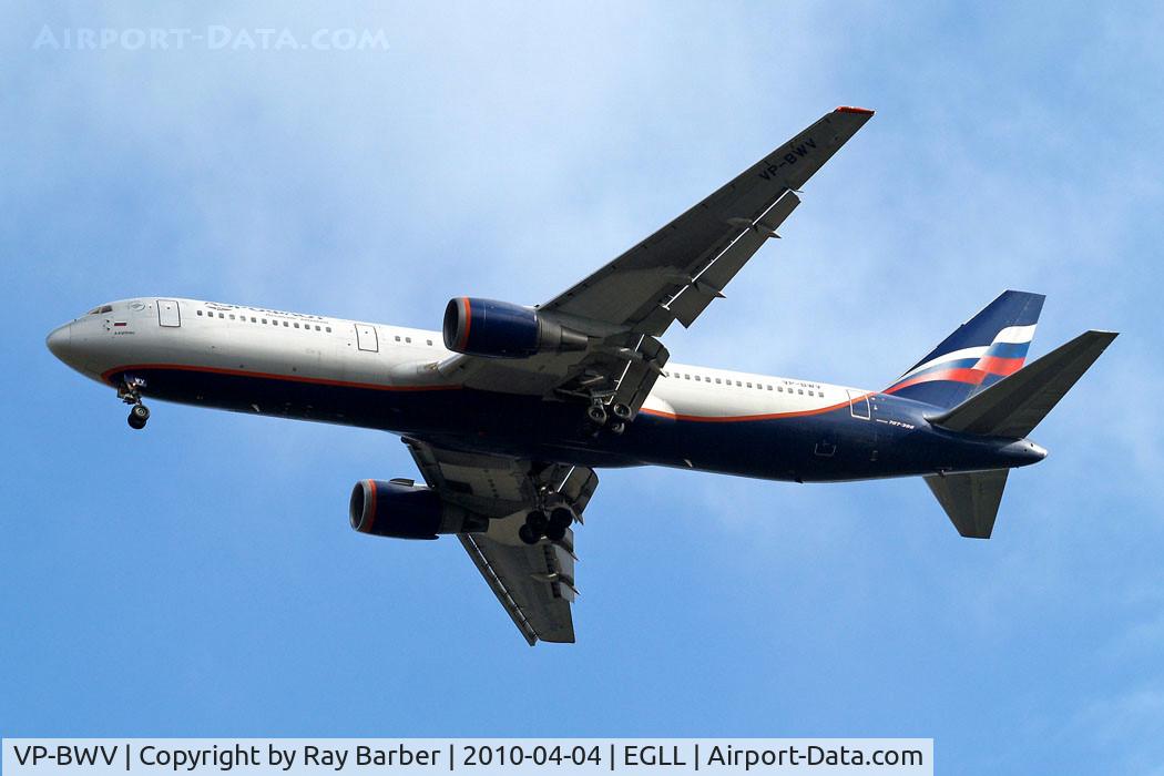 VP-BWV, 1991 Boeing 767-3T7/ER C/N 25117, Boeing 767-3T7ER [25117] (Aeroflot Russian Airlines) Home~G 04/04/2010