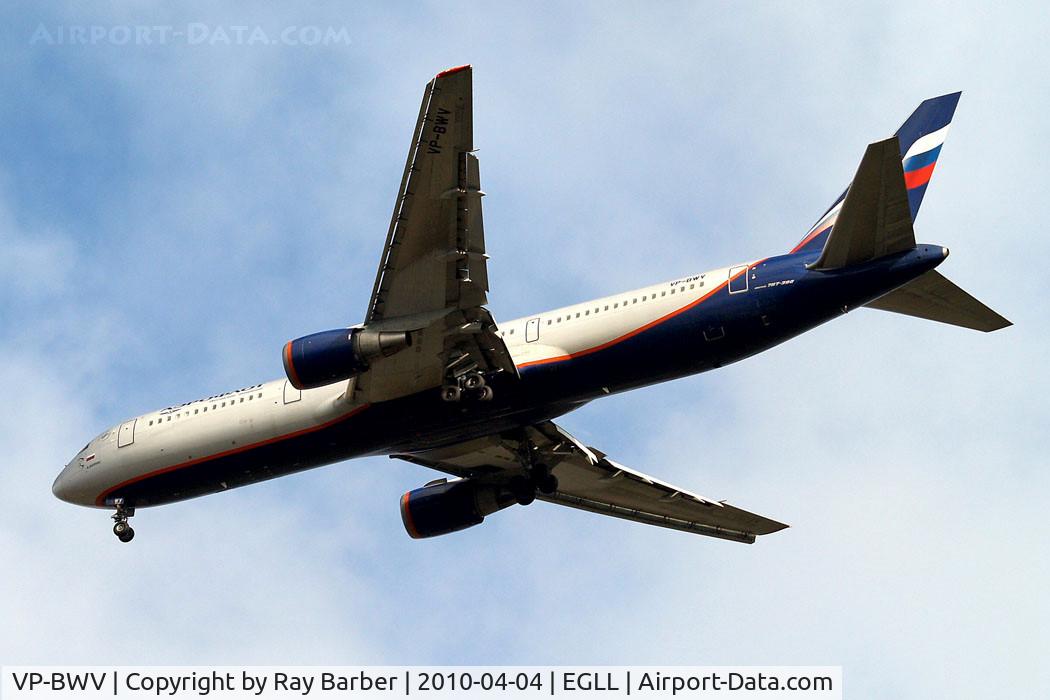 VP-BWV, 1991 Boeing 767-3T7/ER C/N 25117, Boeing 767-3T7ER [25117] (Aeroflot Russian Airlines) Home~G 04/04/2010