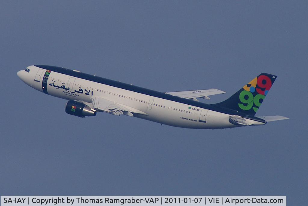 5A-IAY, 1985 Airbus A300B4-620 C/N 354, Afriqiyah Airways Airbus A300-600
