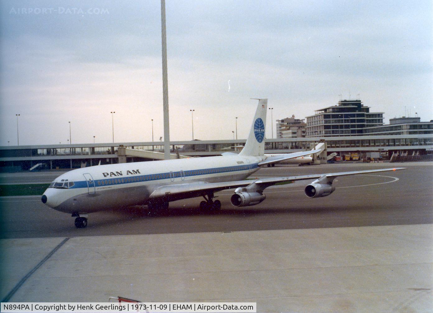 N894PA, 1969 Boeing 707-321B C/N 20031, Schiphol , Pan Am , Flight AMS - Boston , Nov '73