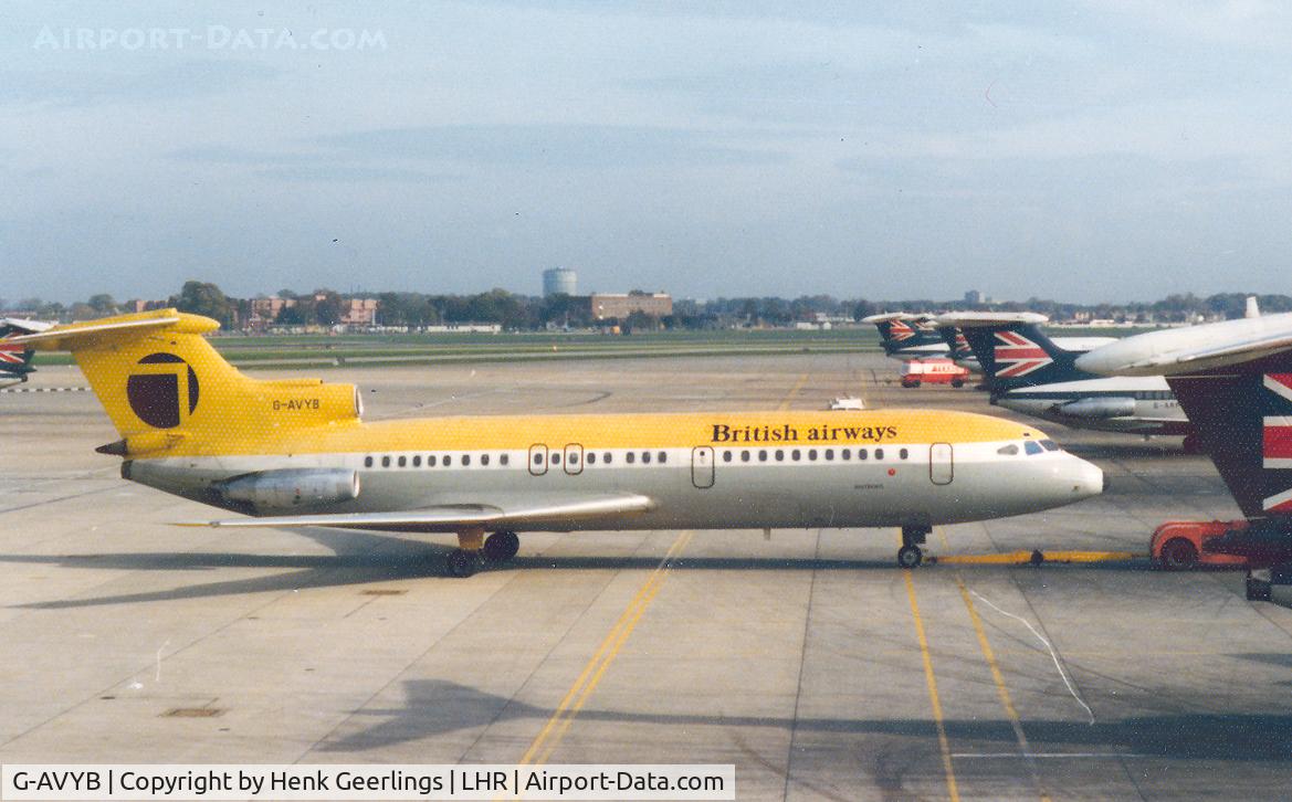 G-AVYB, 1968 Hawker Siddeley HS.121 Trident 1E-140 C/N 2136, British Airways , cs ex Northeast Airlines , 1975