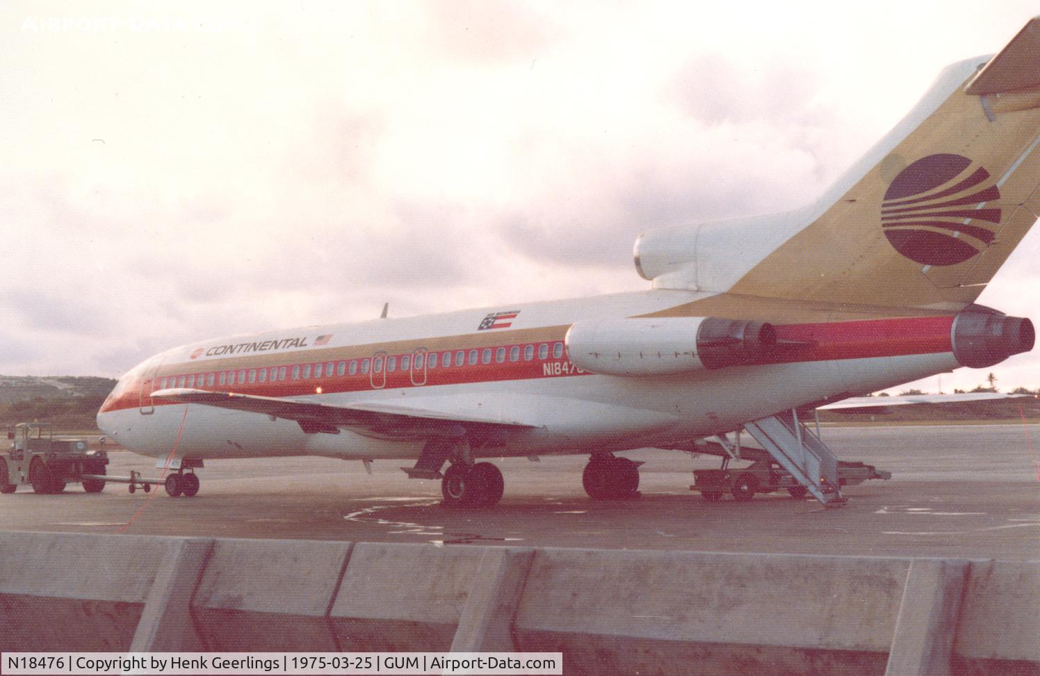 N18476, 1966 Boeing 727-92C C/N 19173, Continental - Air Micronesia, Flght to Saipan, Mar '75