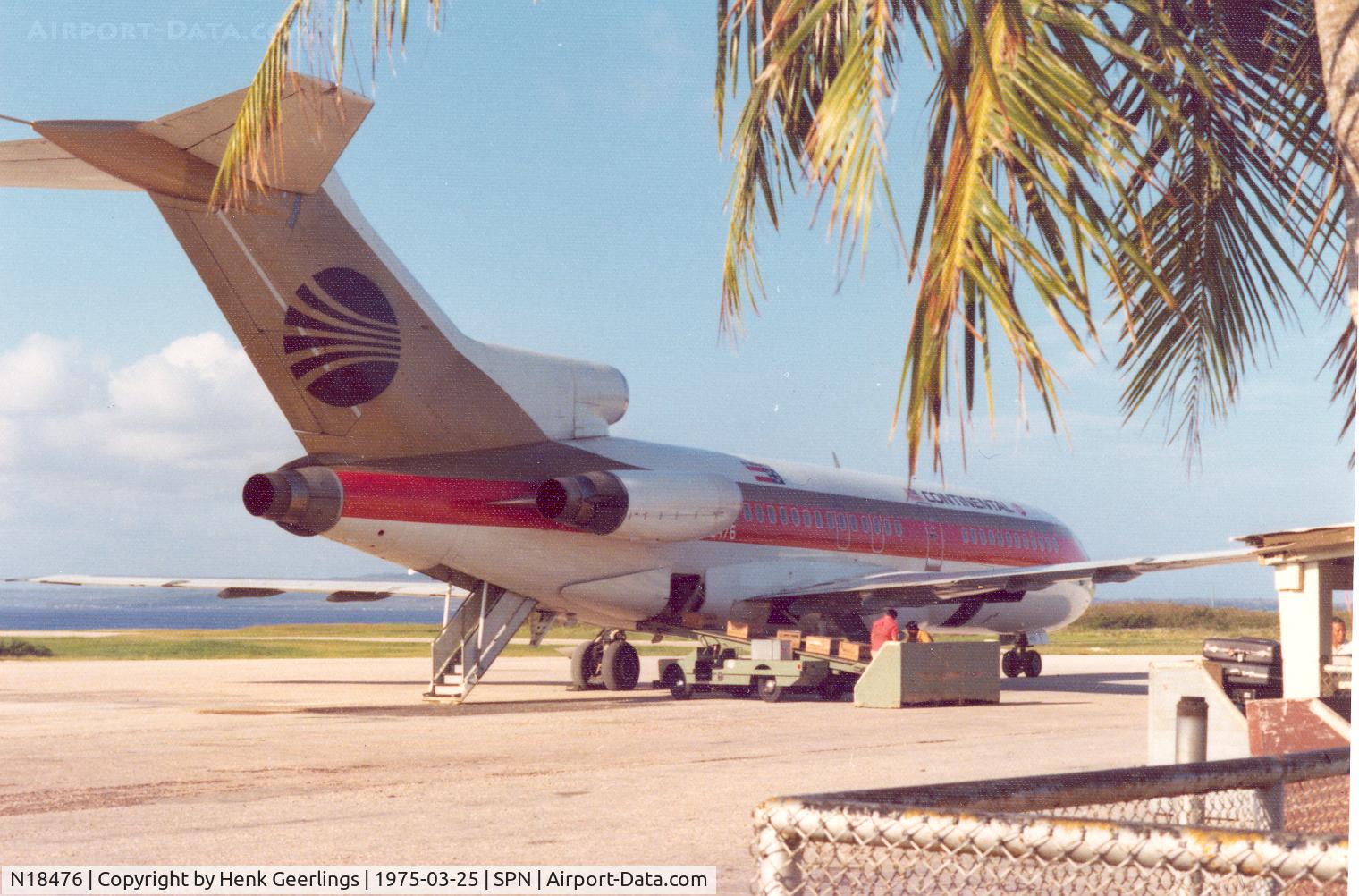 N18476, 1966 Boeing 727-92C C/N 19173, Continental - Air Micronesia B727 , March '75