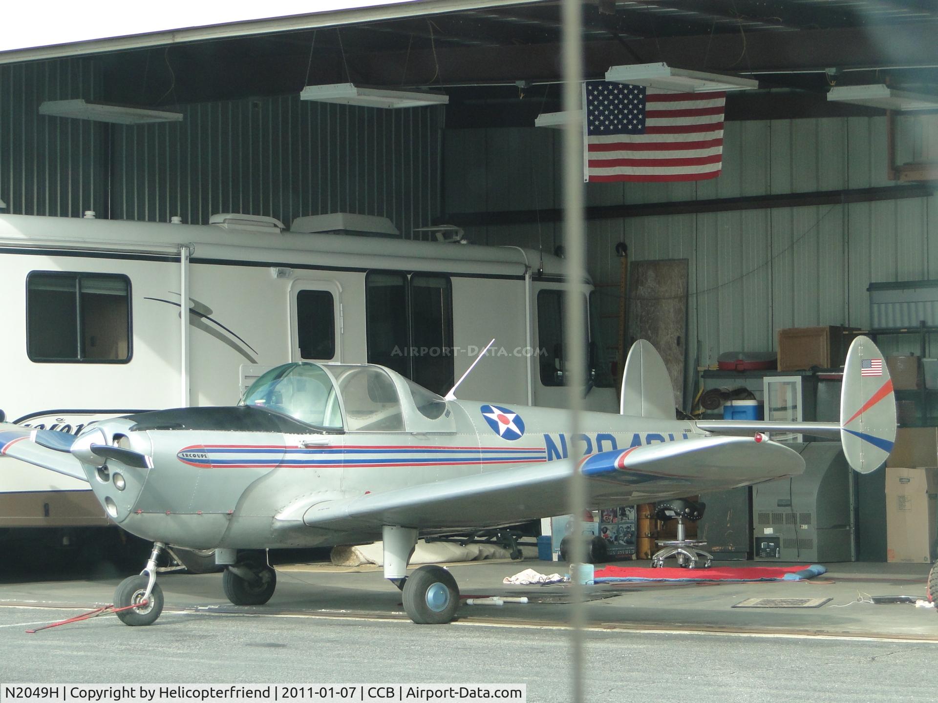 N2049H, 1946 Erco 415C Ercoupe C/N 2672, Being moved out of hanger for cleaning