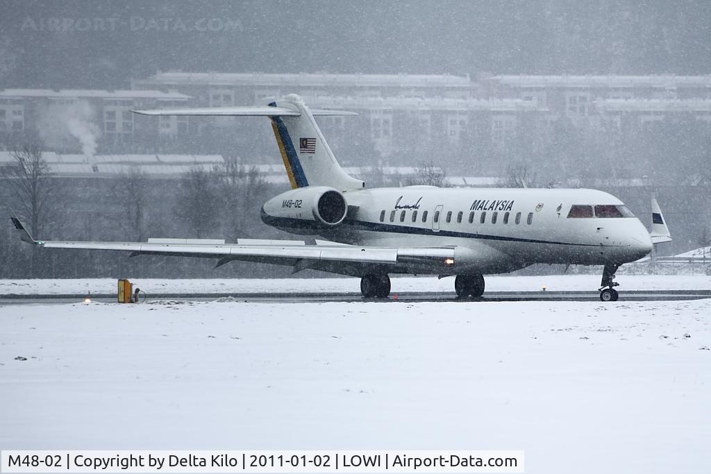 M48-02, 2001 Bombardier BD-700-1A10 Global Express C/N 9096, RMF - Royal Malaysian Air Force
Bombardier 	BD-700-1A10 Global Express		c/n9096