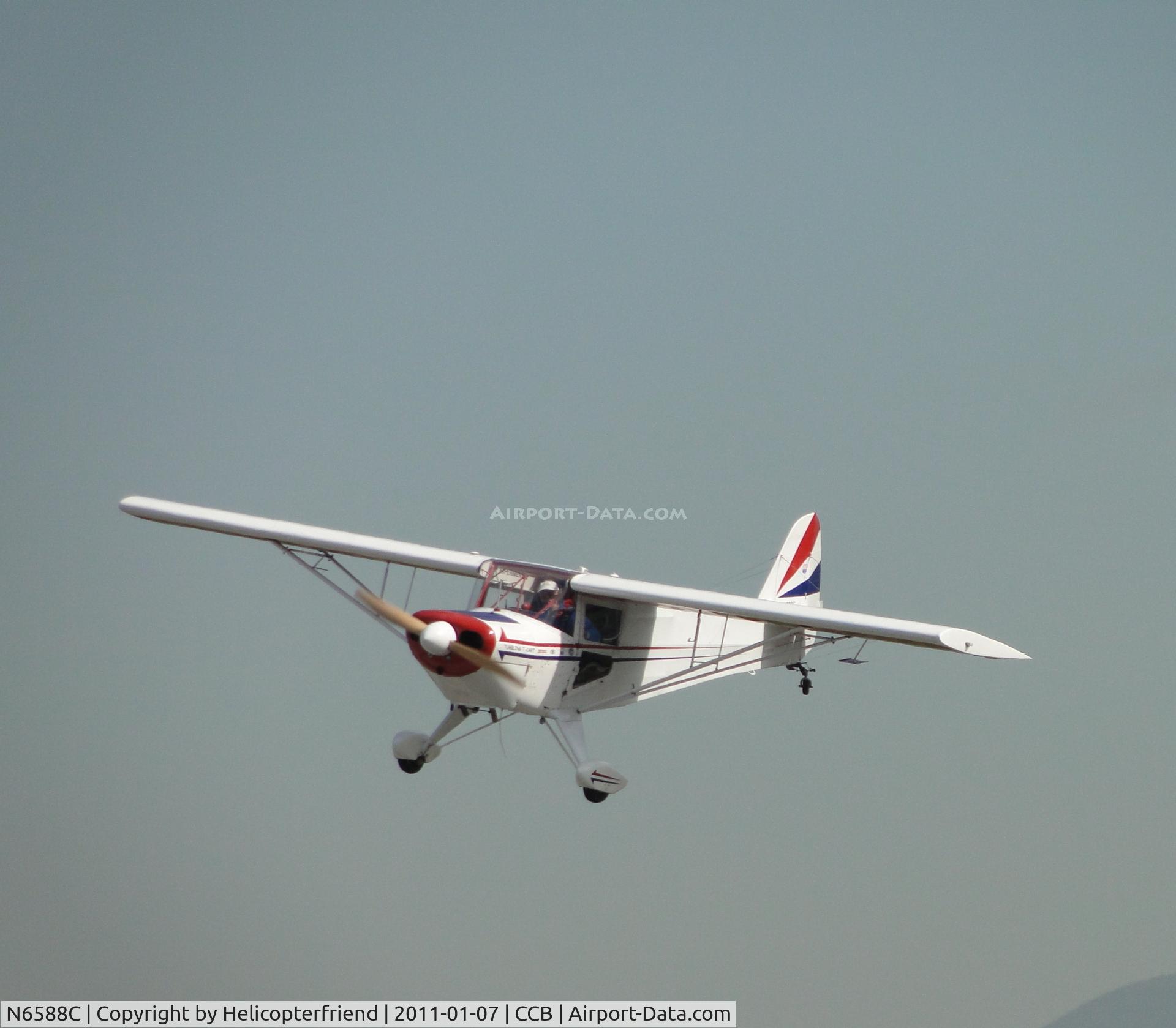 N6588C, 1992 Taylorcraft/Swick T-Clips C/N 1, Turning into final for runway 24