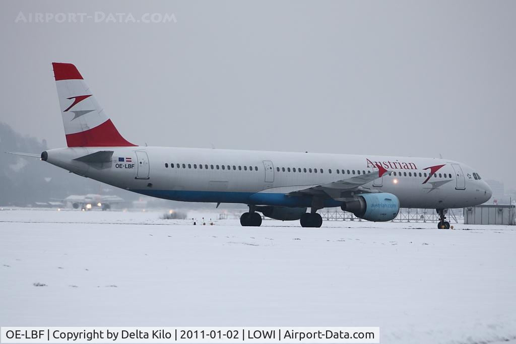 OE-LBF, 2001 Airbus A321-211 C/N 1458, AUA [OS] Austrian Airlines