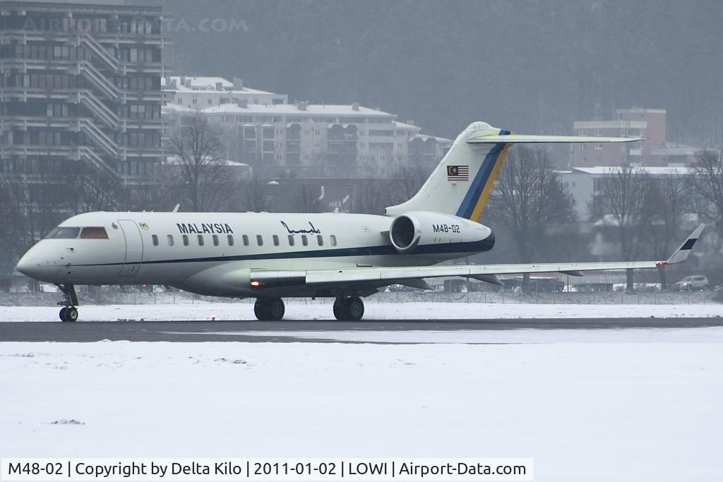 M48-02, 2001 Bombardier BD-700-1A10 Global Express C/N 9096, RMF - Royal Malaysian Air Force Bombardier BD-700-1A10 Global Express c/n9096
