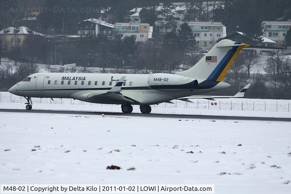 M48-02, 2001 Bombardier BD-700-1A10 Global Express C/N 9096, RMF - Royal Malaysian Air Force Bombardier BD-700-1A10 Global Express c/n9096