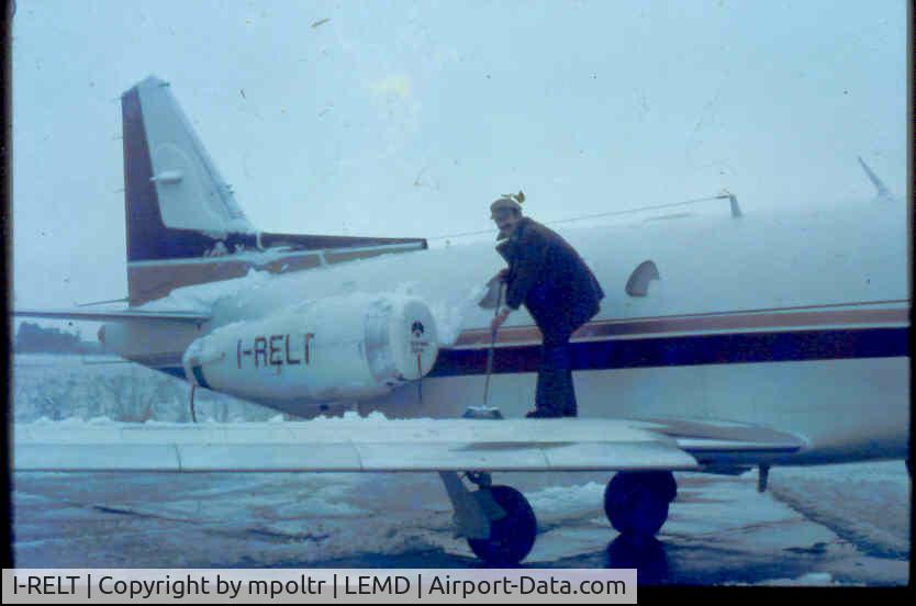 I-RELT, 1973 Rockwell Sabre 40A C/N 282-133, snow