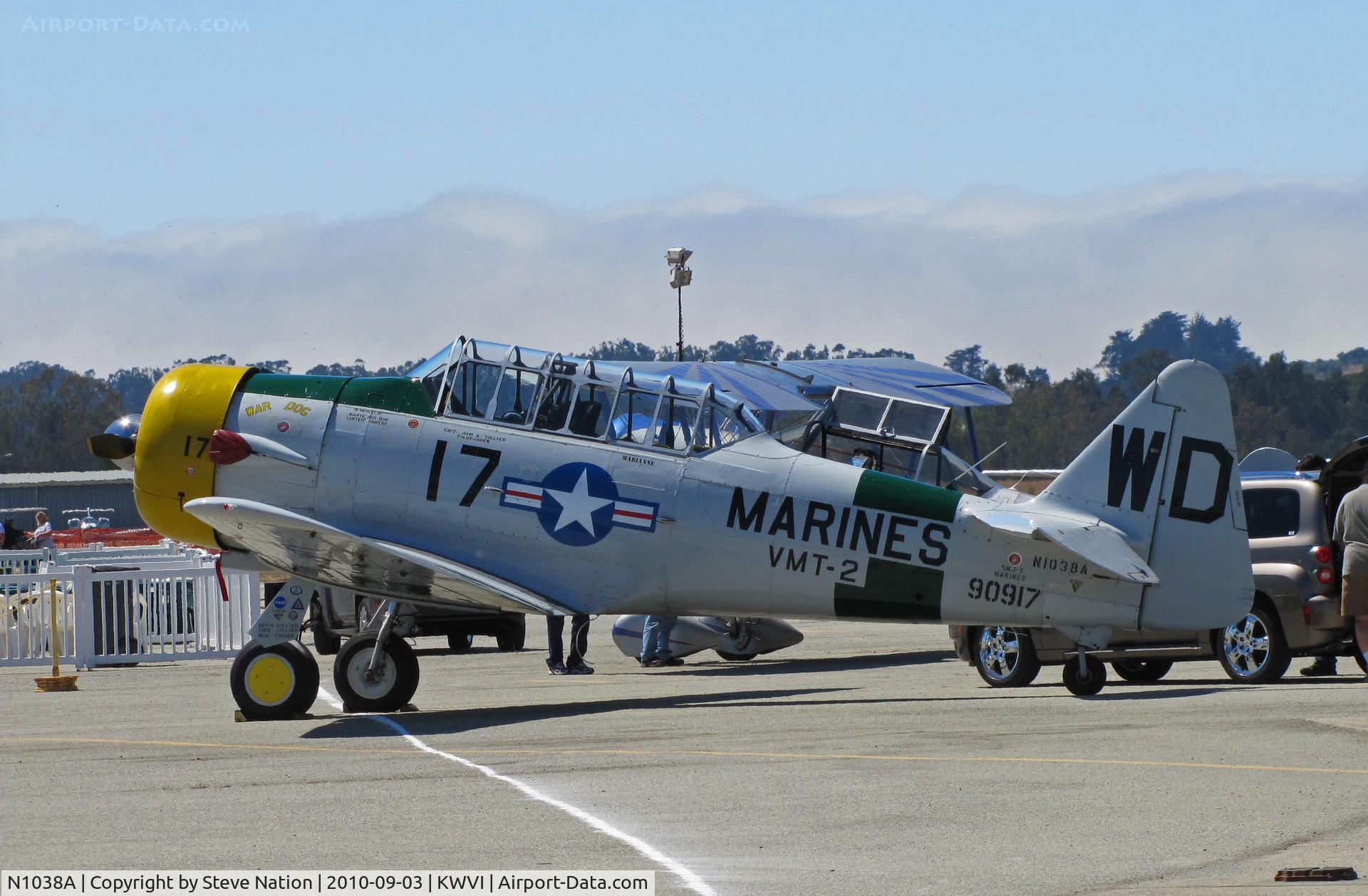 N1038A, 1944 North American SNJ-5 Texan C/N 90917 (121-41633), 1944 SNJ-5 at 2010 Watsonville Fly-In
