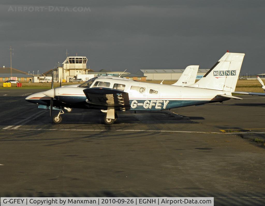 G-GFEY, 1978 Piper PA-34-200T Seneca II C/N 34-7870343, Parked on the GA ramp