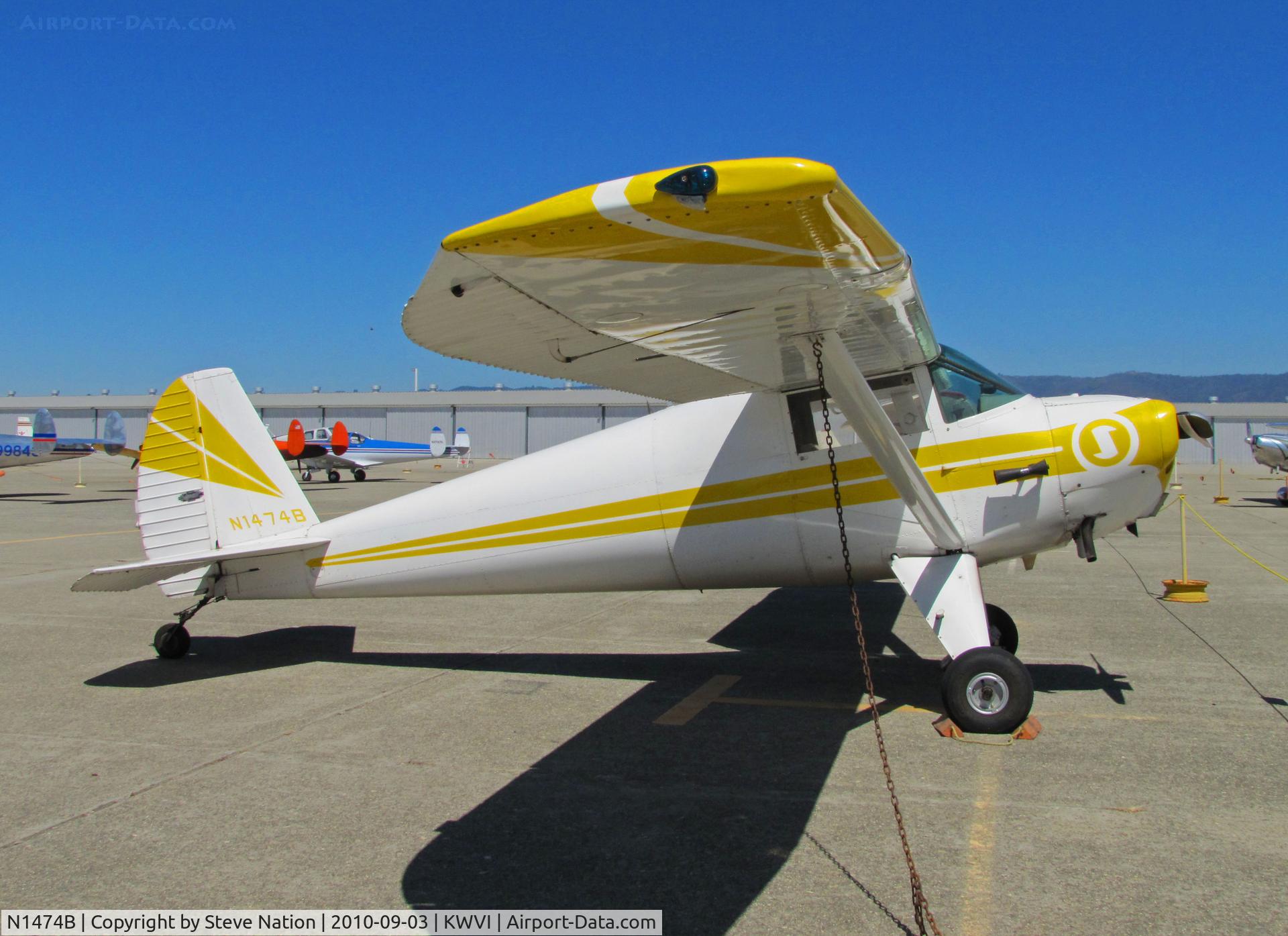 N1474B, 1948 Luscombe 8F Silvaire C/N 6101, Locally-based 1948 Luscombe 8E at 2010 Watsonville Fly-In