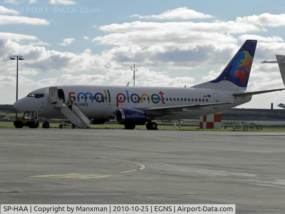 SP-HAA, 1990 Boeing 737-322 C/N 24664, Very odd Airline for the IOM now operating the direct holiday flights here after Viking went bust.