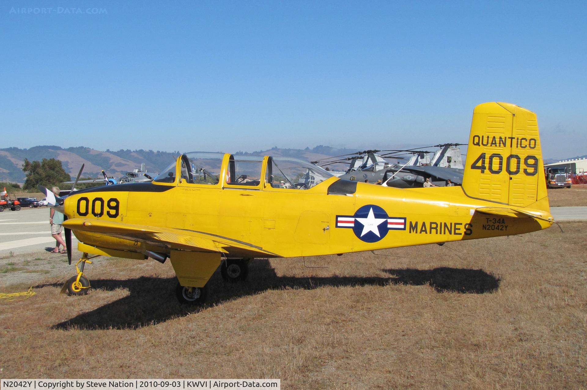 N2042Y, 1955 Beech A45 C/N G-826, 1955 Beech T-34B as MARINES 