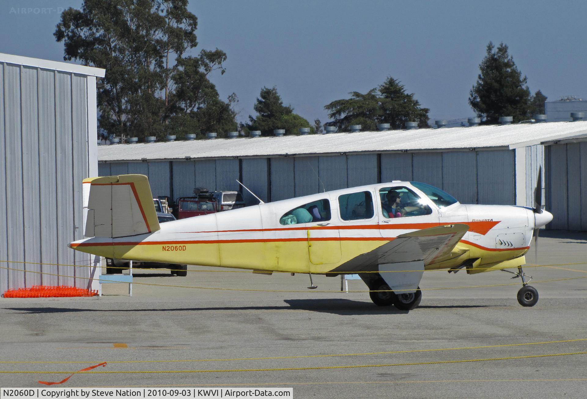 N2060D, 1953 Beech D35 C/N D-3402, 1953 Beech D35 taxing on arrival @ 2010 Watsonville Fly-in