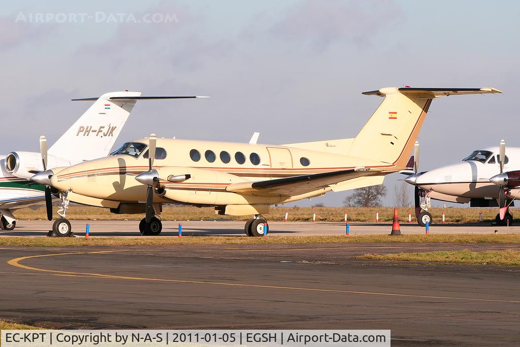 EC-KPT, 1980 Beech 200 Super King Air C/N BB-753, Visitor to the Western Apron
