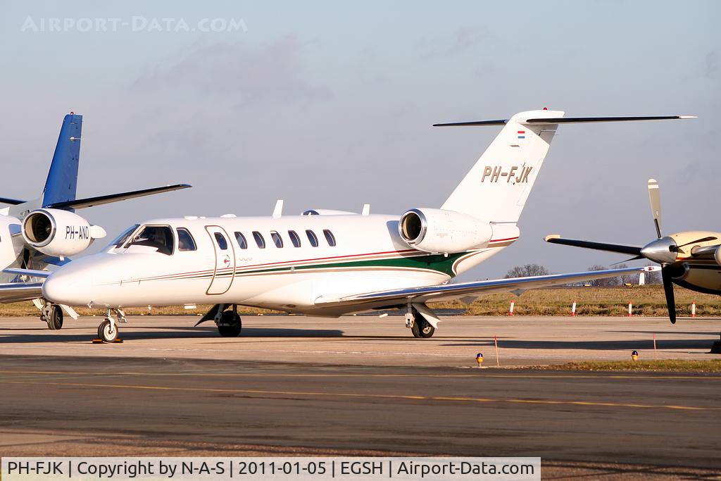 PH-FJK, 2008 Cessna 525B CitationJet CJ3 C/N 525B-0291, Visitor to Western Apron
