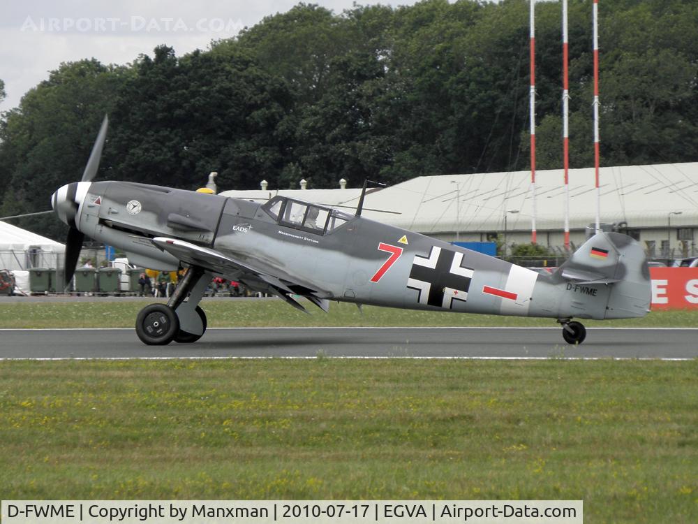 D-FWME, Messerschmitt Bf-109G-4 C/N 0139, Me109 D-FWME, fantastic Aircraft, flying at RIAT 2010