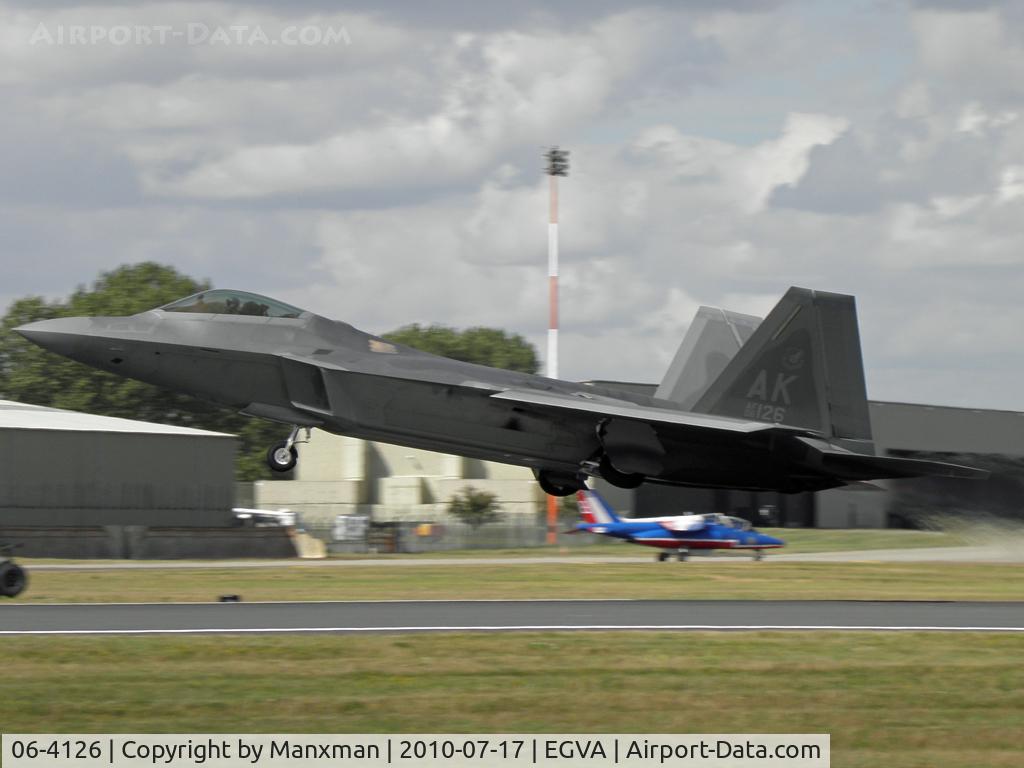 06-4126, Lockheed Martin F-22A Raptor C/N 4126, The first UK display of the F-22