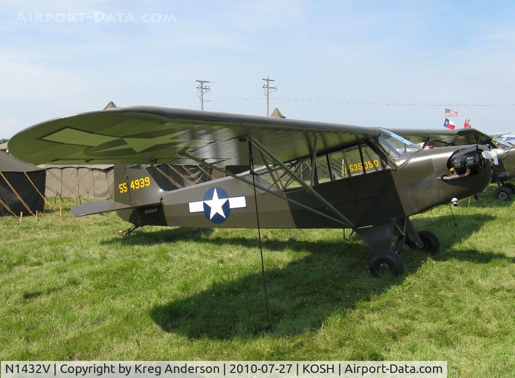 N1432V, 1945 Piper J3C-65 Cub Cub C/N 13975, 2010 EAA AirVenture