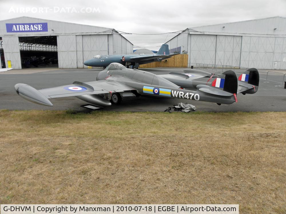 G-DHVM, 1954 De Havilland (F+W Emmen) DH-112 Venom FB.50 C/N 752, Air Atlantique AIRBASE Venom G-DHVM/WR470