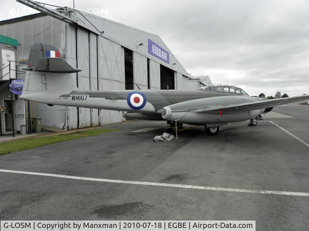 G-LOSM, 1952 Gloster Meteor NF.11 C/N S4/U/2342, Air Atlantiques' Meteor G-LOSM/WM167