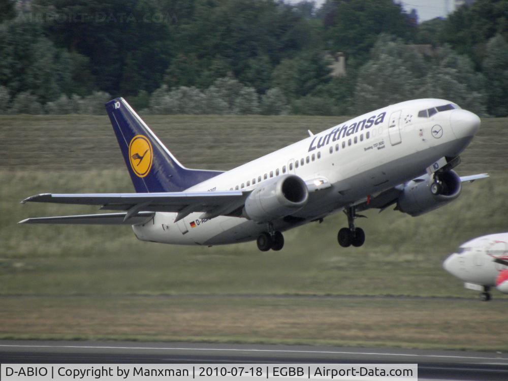 D-ABIO, 1991 Boeing 737-530 C/N 24939, Lufthansa B737 D-ABIO rotoates from BHX