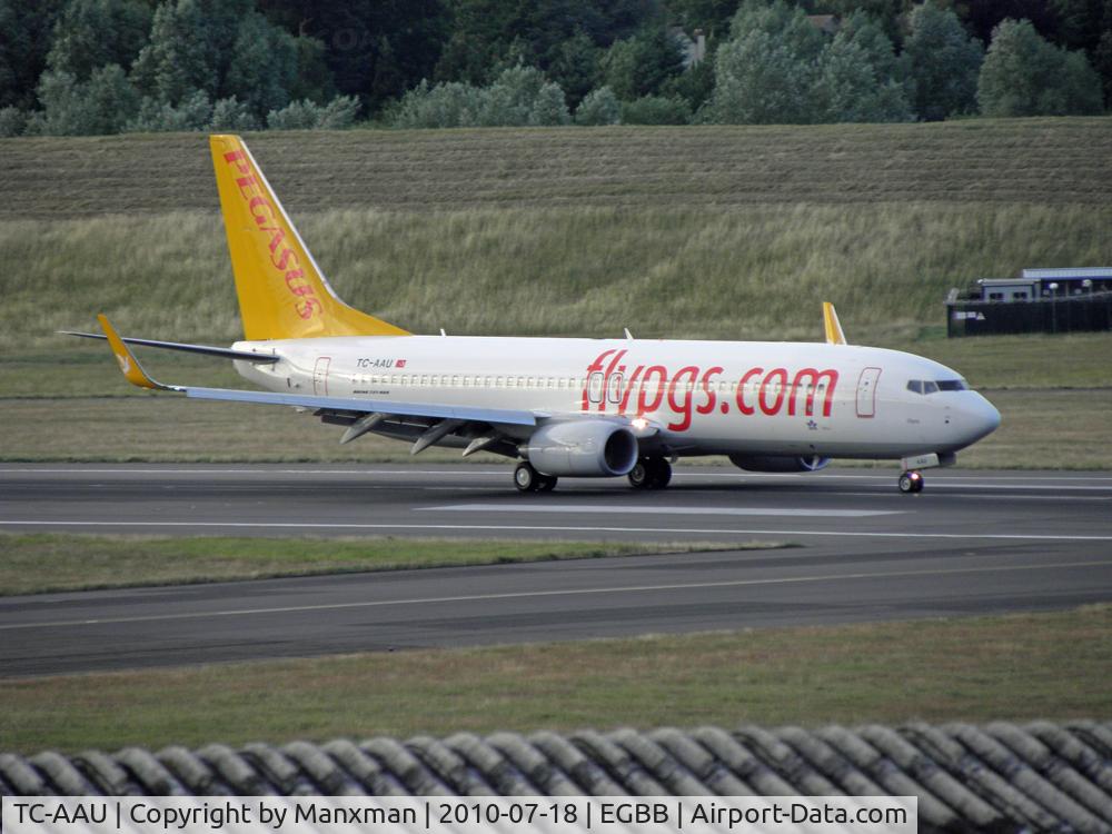 TC-AAU, 2010 Boeing 737-82R C/N 40873, The Pegasus flight with TC-AAU