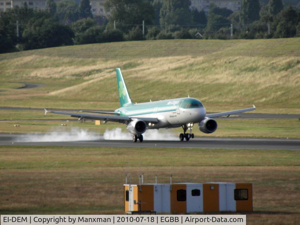 EI-DEM, 2005 Airbus A320-214 C/N 2411, Aer Lingus flight arrives @BHX