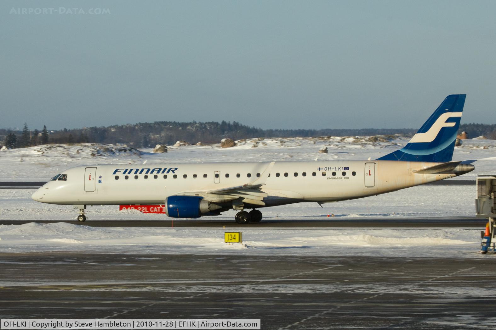 OH-LKI, 2007 Embraer 190AR (ERJ-190-100IGW) C/N 19000117, Taken from inside Terminal 2