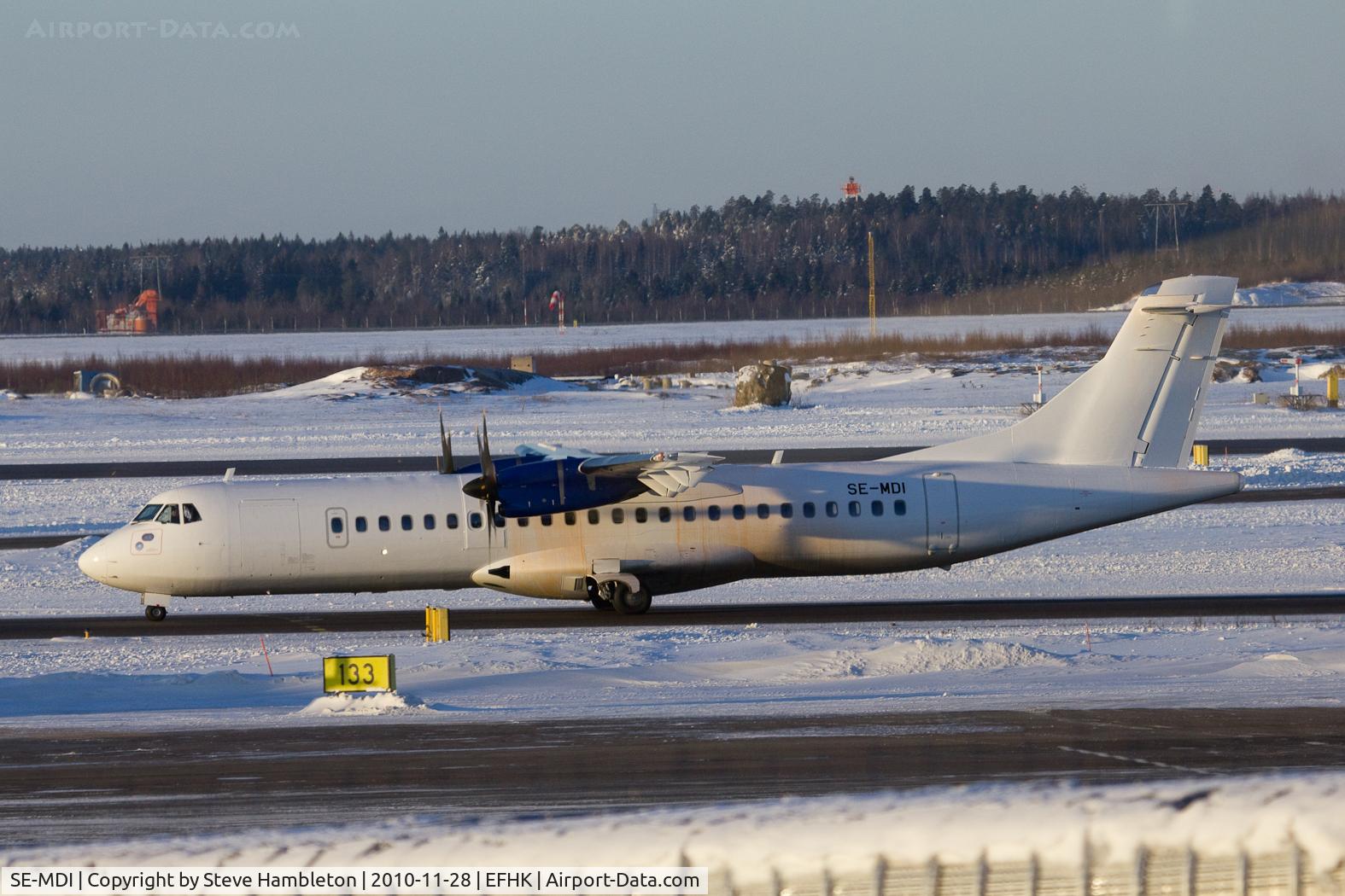 SE-MDI, 2010 ATR 72-212A C/N 930, ATR belonging to Golden Air. Taken from inside Terminal 2