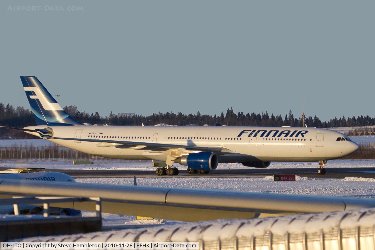 OH-LTO, 2009 Airbus A330-302X C/N 1013, Taken from inside Terminal 2