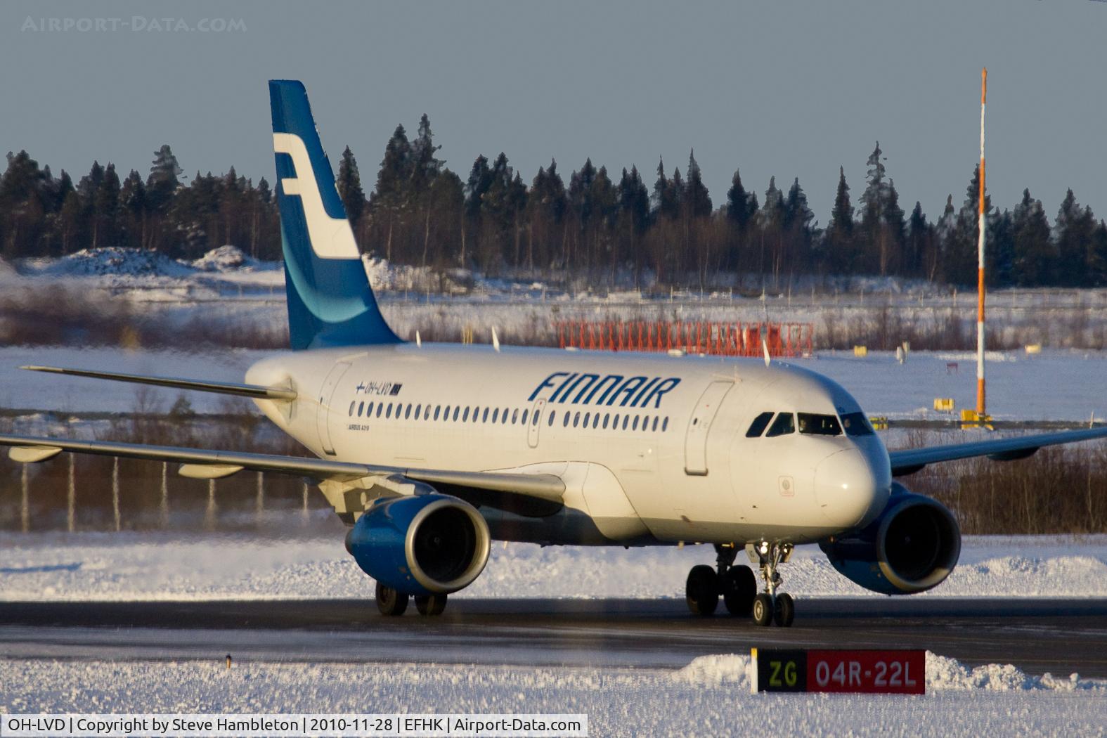 OH-LVD, 2000 Airbus A319-112 C/N 1352, Taken from inside Terminal 2