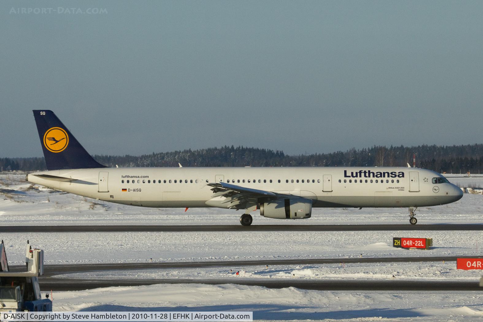 D-AISK, 2008 Airbus A321-231 C/N 3387, Taken from inside Terminal 2