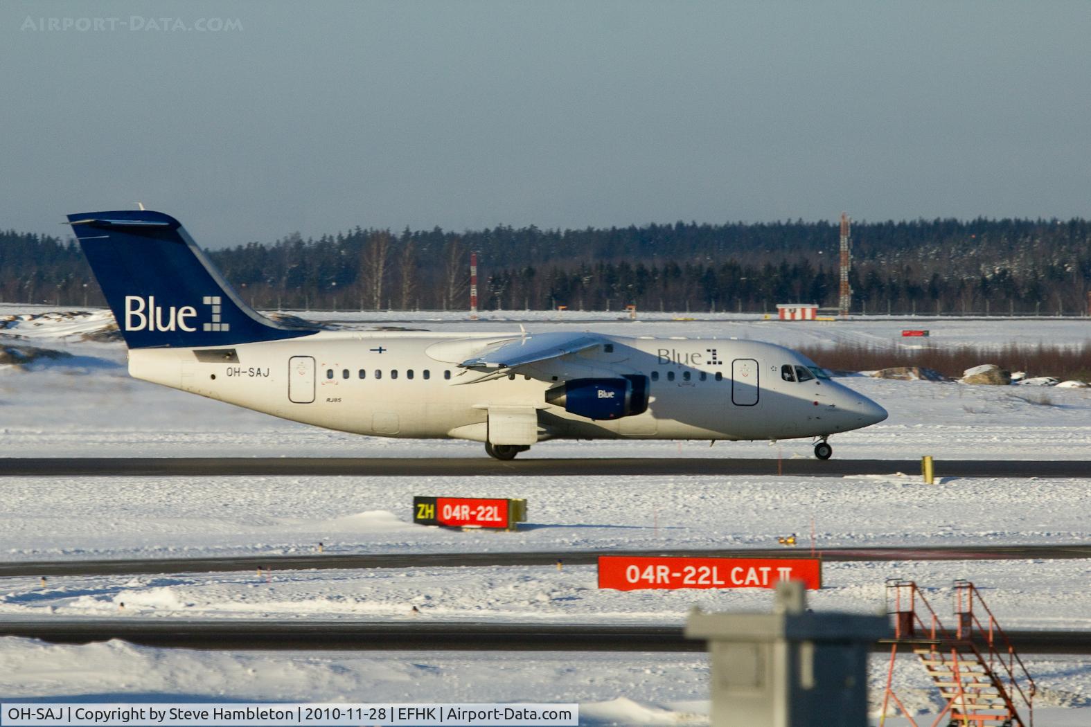 OH-SAJ, 2001 BAE Systems Avro 146-RJ85 C/N E.2388, Taken from inside Terminal 2