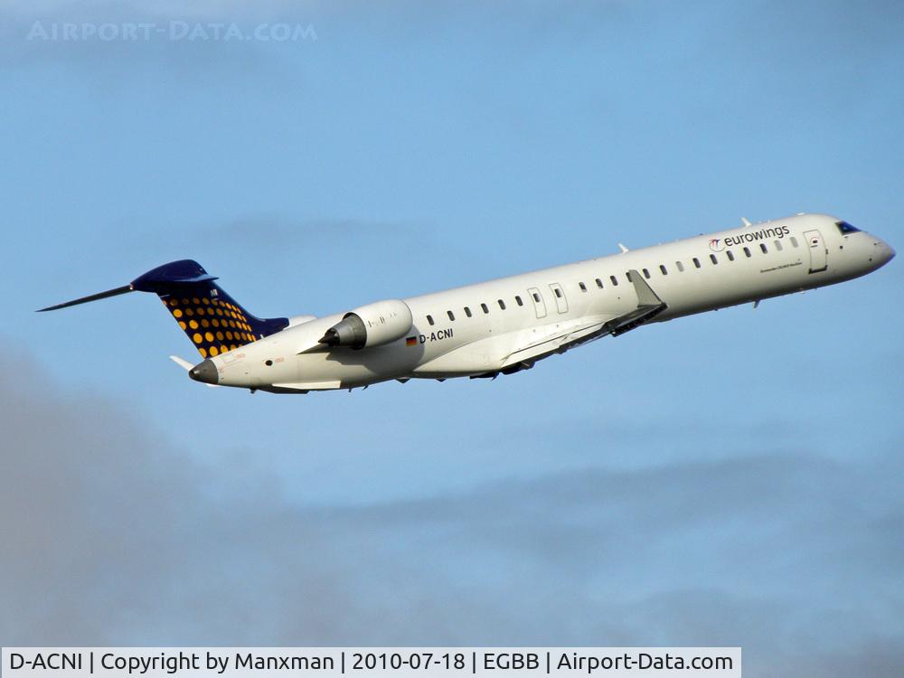 D-ACNI, 2009 Bombardier CRJ-900 NG (CL-600-2D24) C/N 15248, Departing BHX