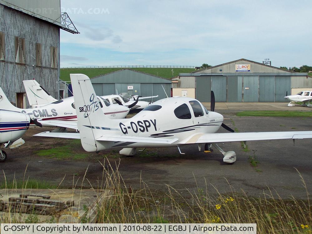 G-OSPY, 2005 Cirrus SR20 GTS C/N 1546, Parked up at Gloucester