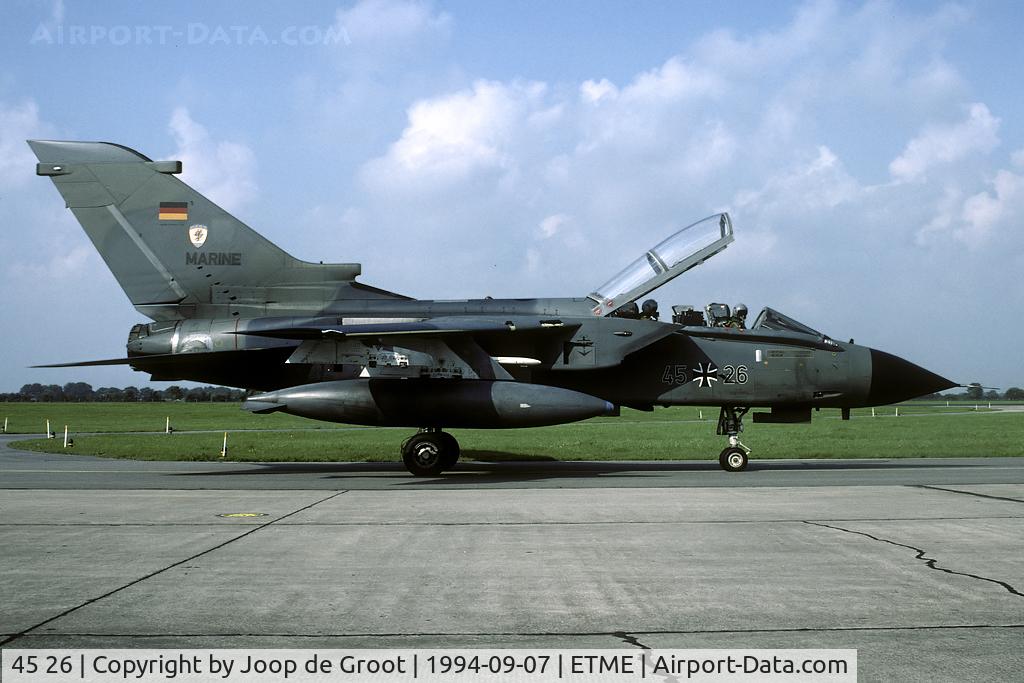 45 26, 1986 Panavia Tornado IDS C/N 568/GS174/4226, This German Navy Tornado was written off in 1998.